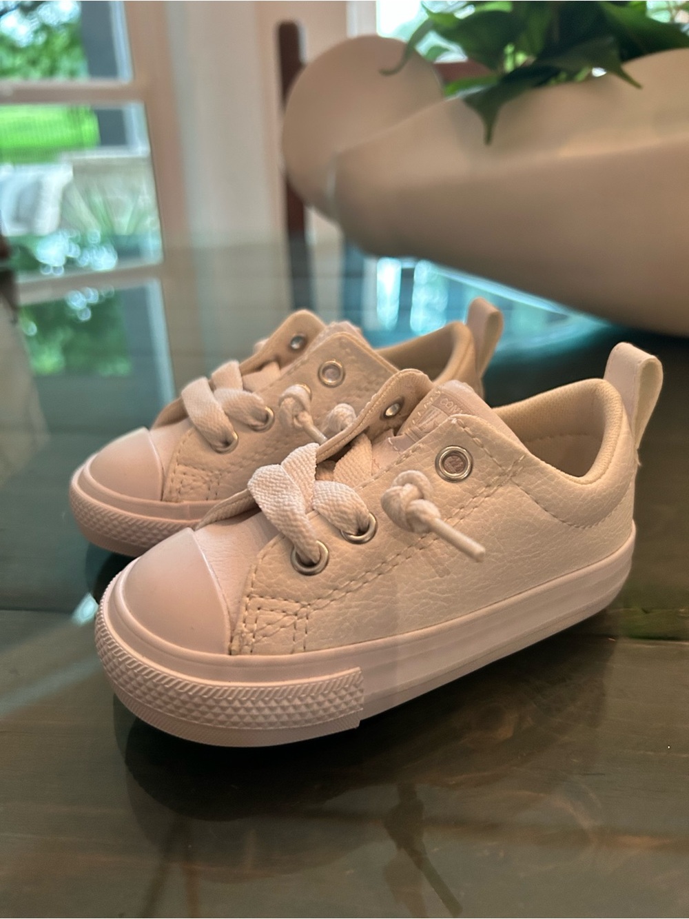 Converse Classic White Canvas Toddler Baby Sneakers